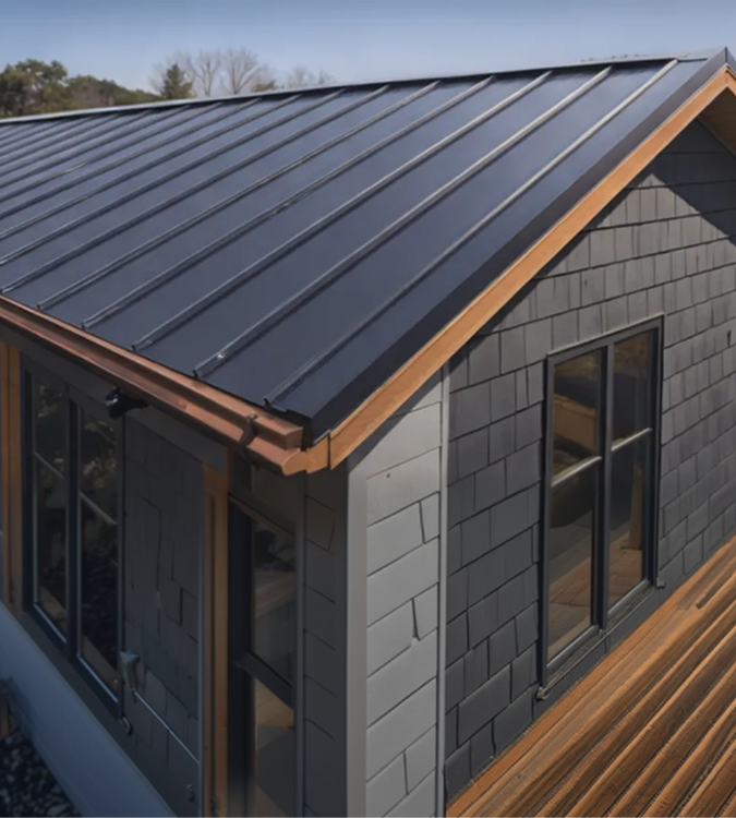 Metal roofing example