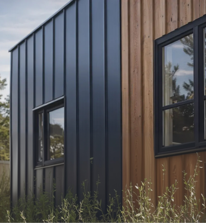 Metal siding example